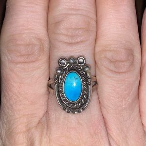 Turquoise sterling Silver Ring